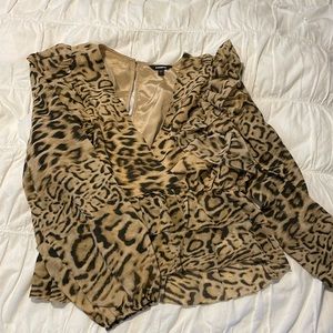 Cheetah work shirt